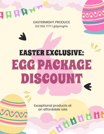 Easter Egg Hunt Sale in Illustrator, PSD, JPEG, PNG, EPS, SVG, Word, Google Docs - Download | Template.net