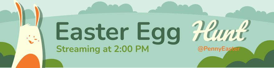 Easter Egg Hunt Twitch Banner in Illustrator, PSD, JPG, PNG, SVG, EPS - Download | Template.net