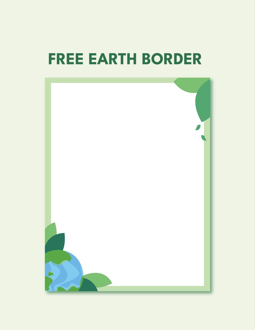 Earth Border Template in Illustrator, PSD, JPG, PNG, SVG, EPS - Download | Template.net