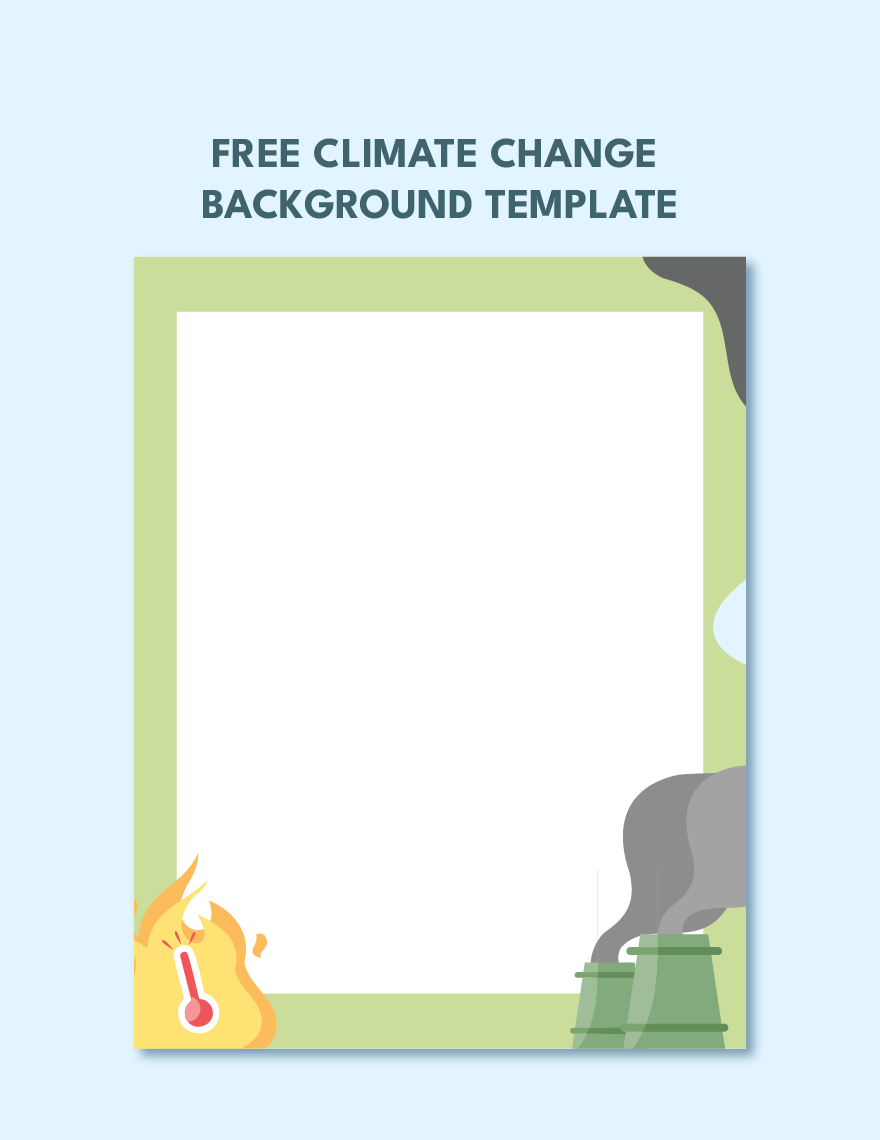 Climate Change Border Template in Illustrator, PSD, JPG, PNG, SVG, EPS - Download | Template.net