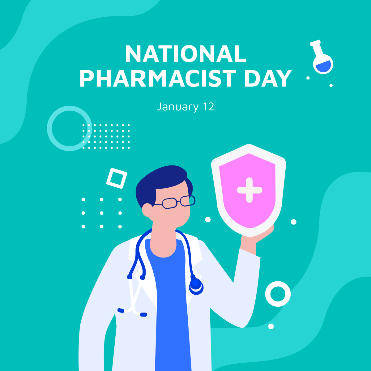 National Pharmacist Day Linkedin Post Template - Edit Online & Download