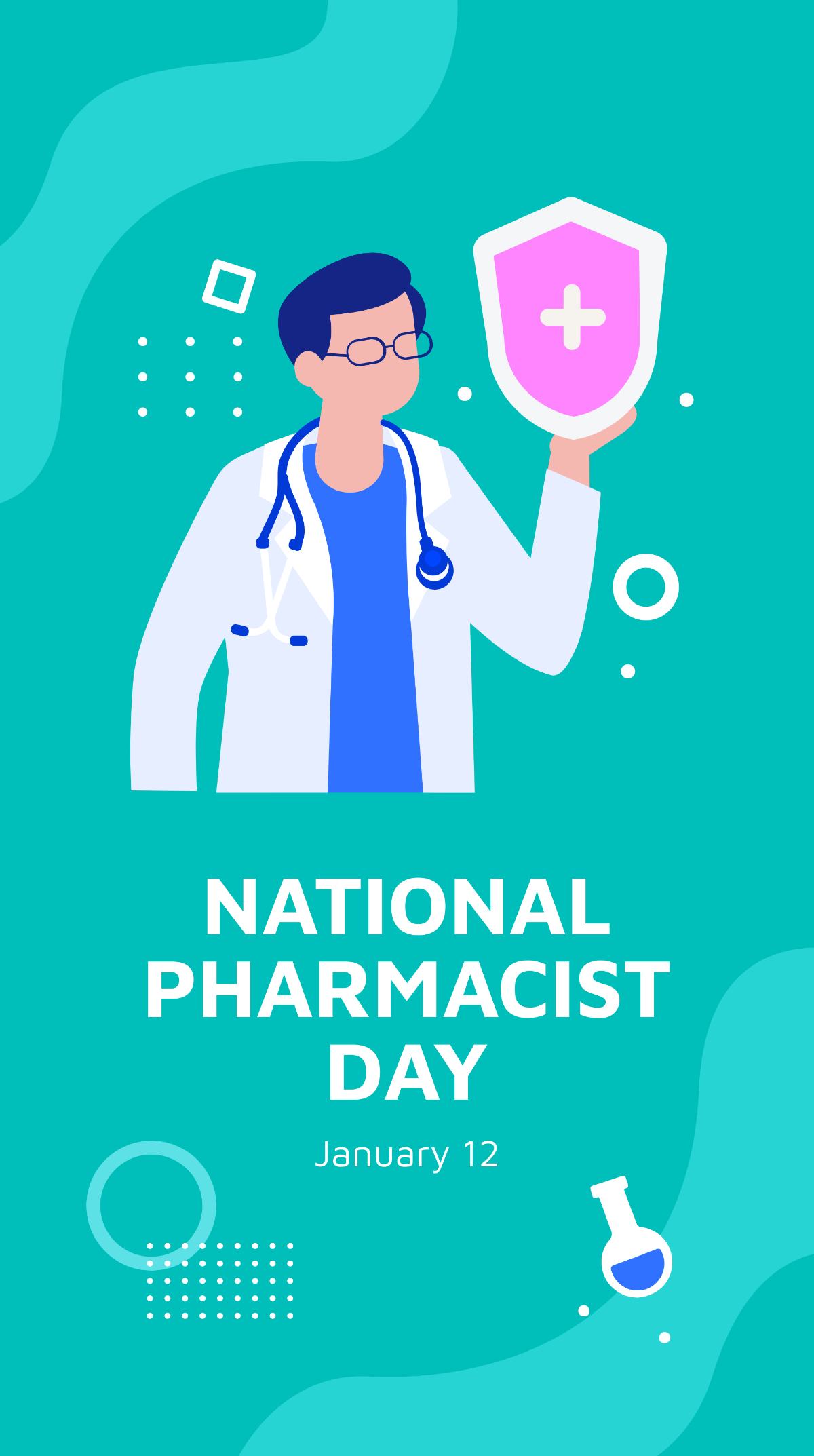 National Pharmacist Day Whatsapp Post Template - Edit Online & Download