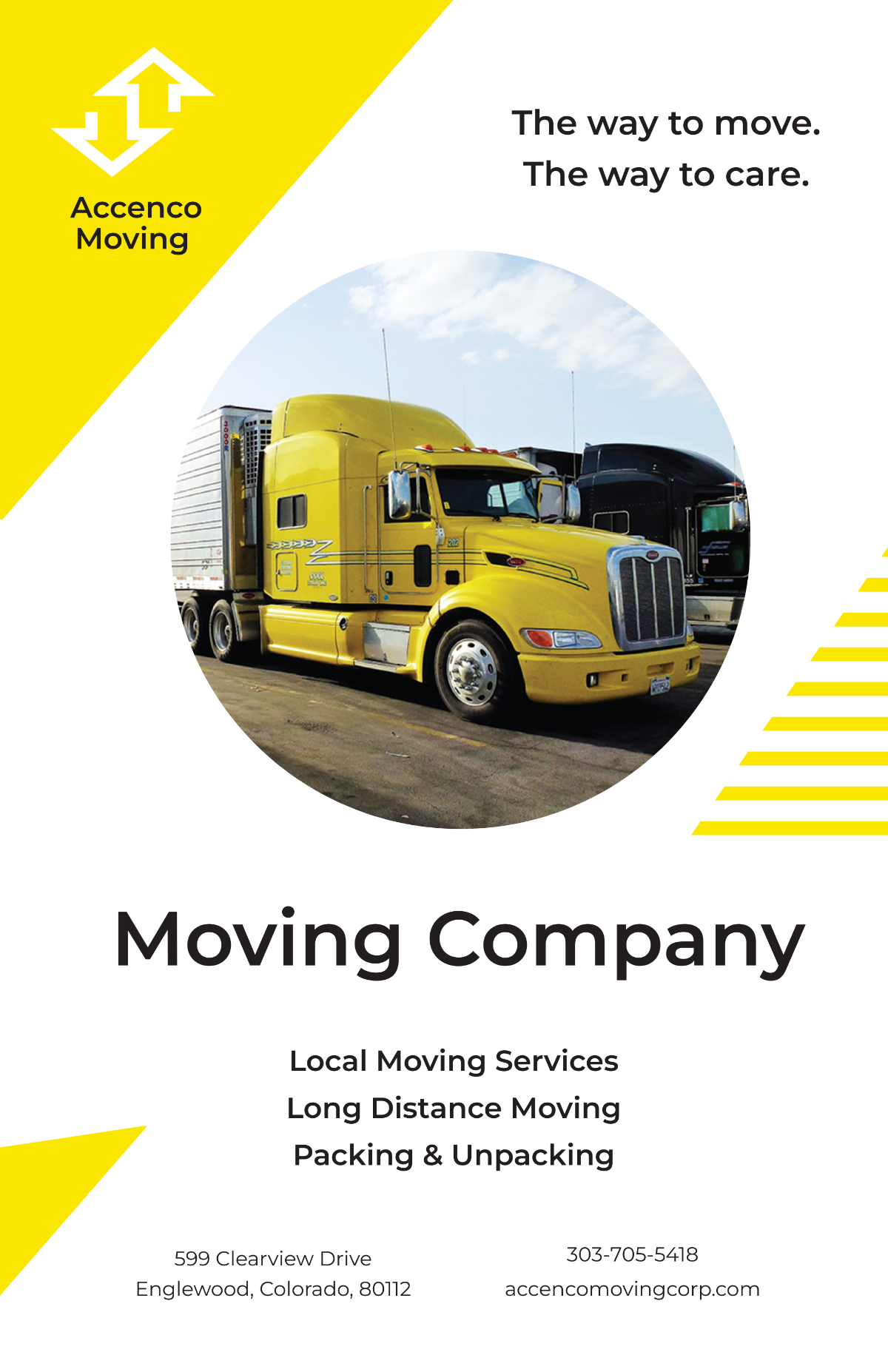 Moving Company Poster Template - Edit Online & Download