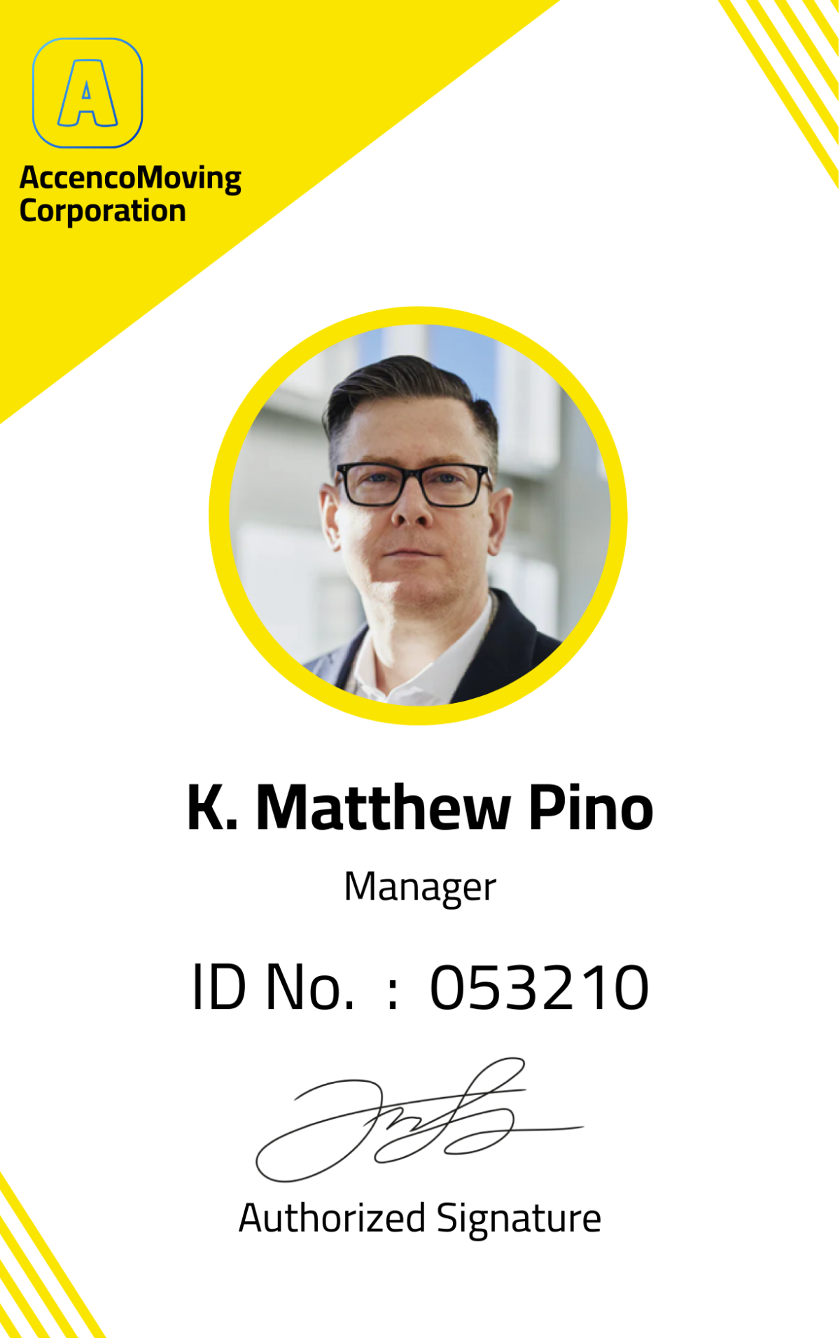 Moving Company ID Card Template - Edit Online & Download