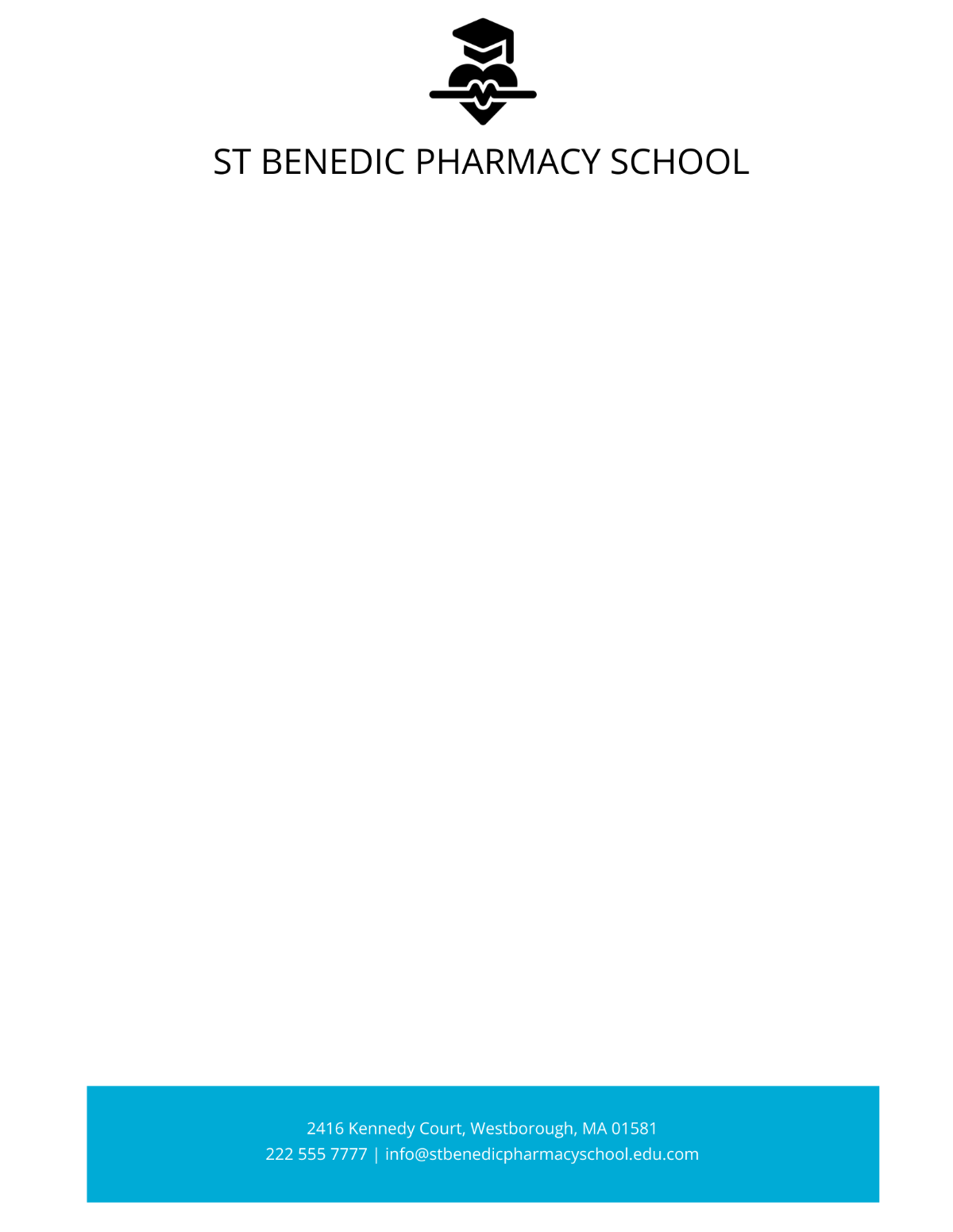 Pharmacy School Letterhead Template - Edit Online & Download