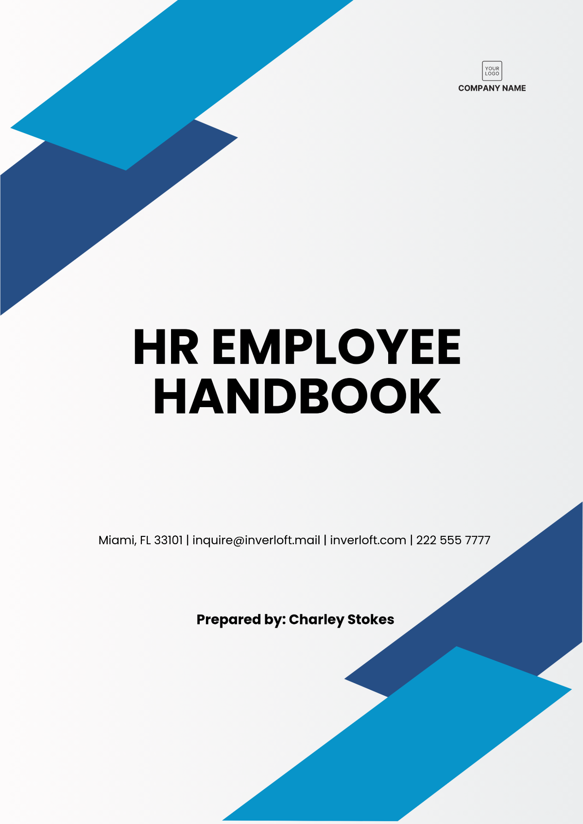 HR Employee Handbook Template - Edit Online & Download