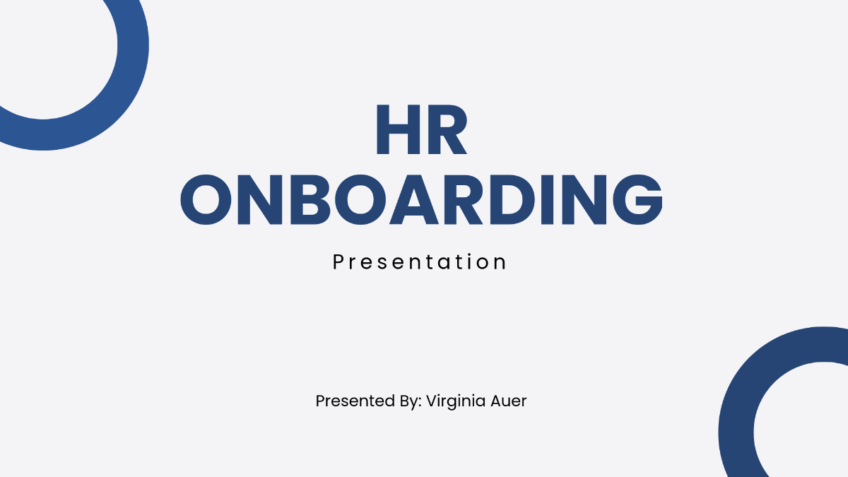 HR Onboarding Presentation Template - Edit Online & Download