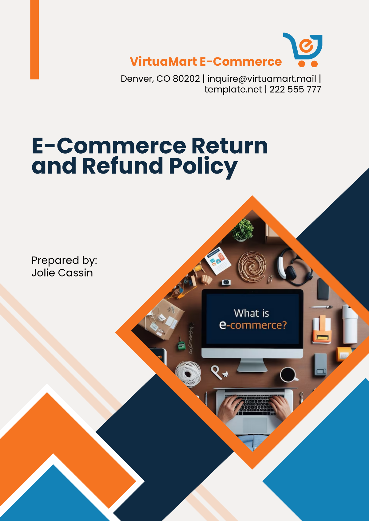 E-Commerce Return and Refund Policy Template - Edit Online & Download