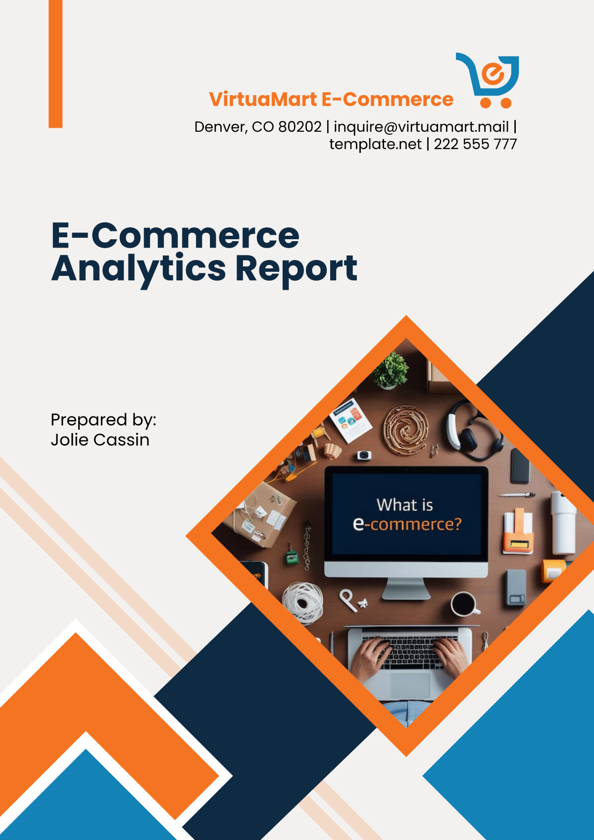 E-Commerce Analytics Report Template - Edit Online & Download