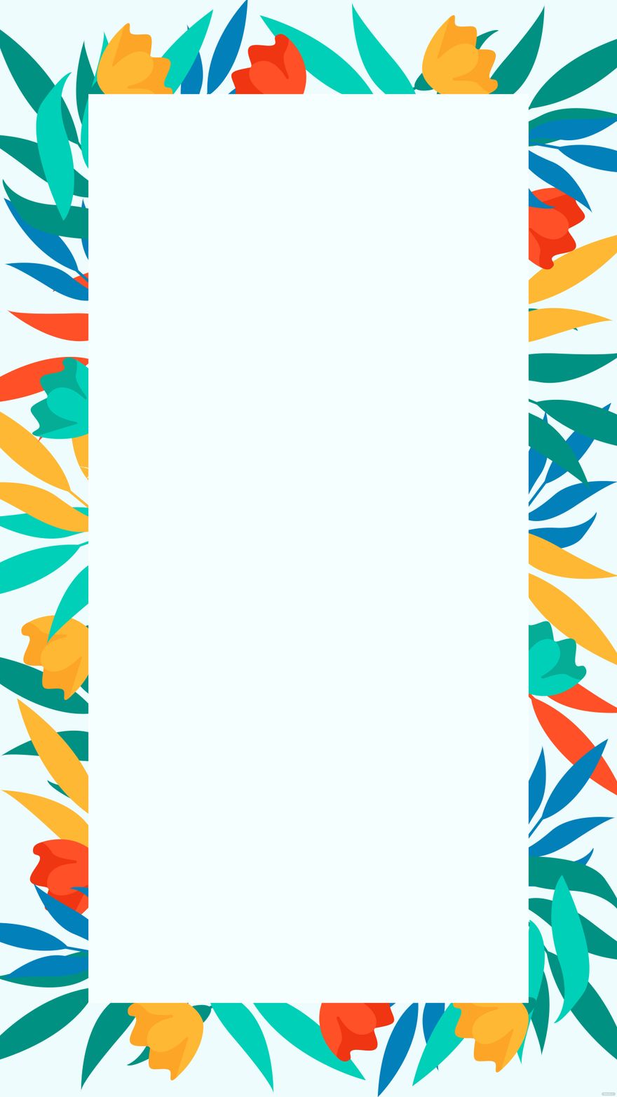 Tropical Floral Border Background in SVG, EPS, JPG, Illustrator - Download | Template.net