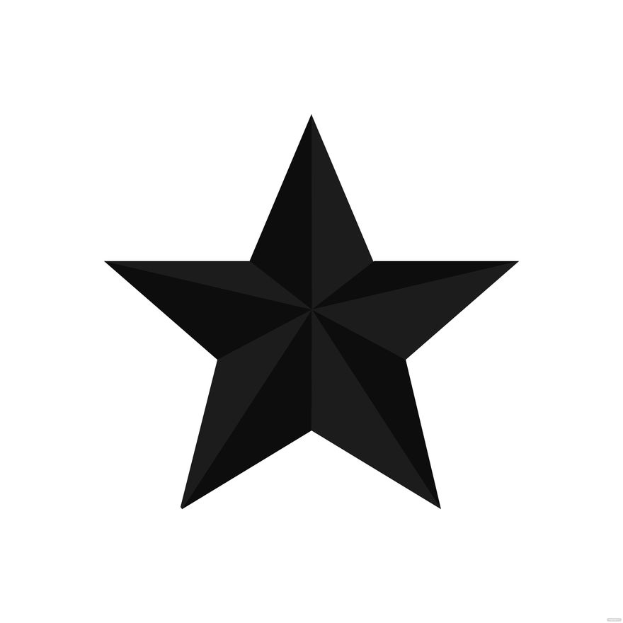 Black Star Clipart