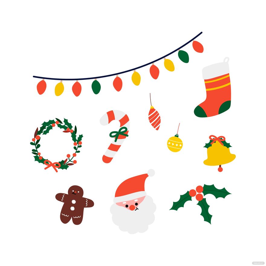 Christmas Decorations Vector in Illustrator, SVG, JPG, EPS, PNG - Download | Template.net