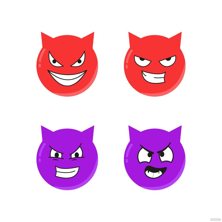 Evil Smiley Face Vector in Illustrator, SVG, JPG, PNG, EPS - Download | Template.net