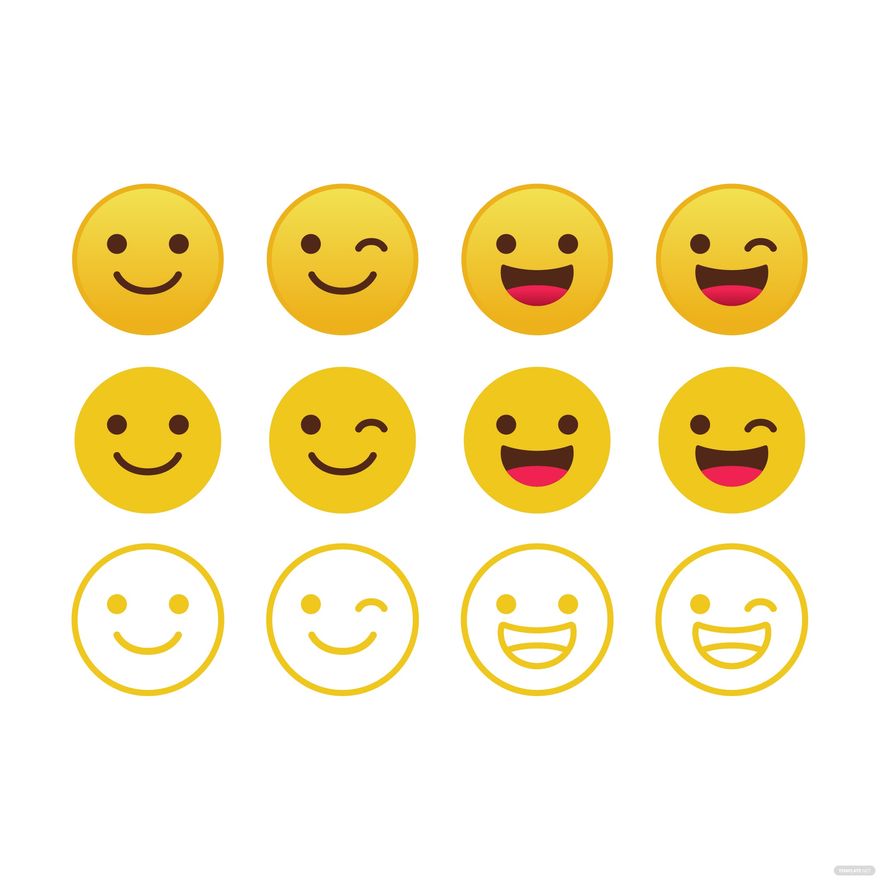 Yellow Smiley Vector in Illustrator, SVG, JPG, EPS, PNG - Download | Template.net