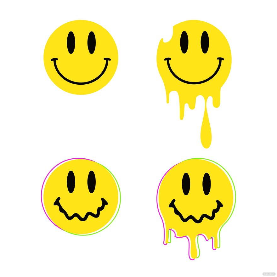 Acid Smiley Vector in Illustrator, SVG, JPG, EPS, PNG - Download | Template.net