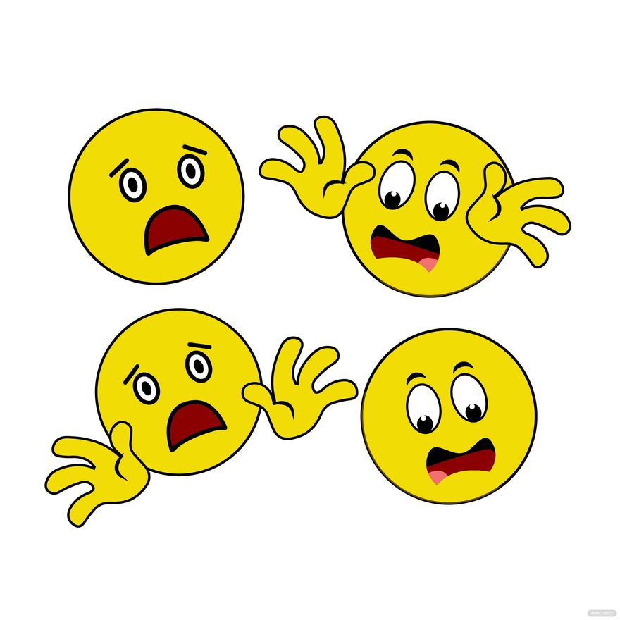 Afraid Smiley Vector in Illustrator, SVG, JPG, EPS, PNG - Download | Template.net