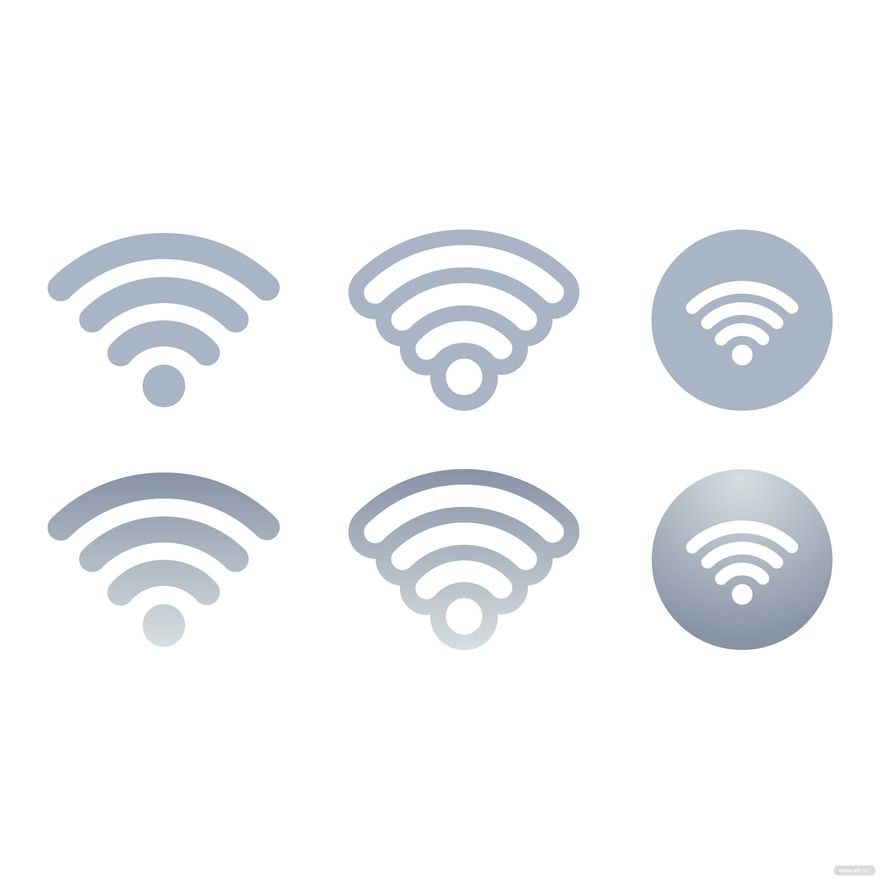 Grey WiFi Vector in Illustrator, SVG, JPG, EPS, PNG - Download | Template.net