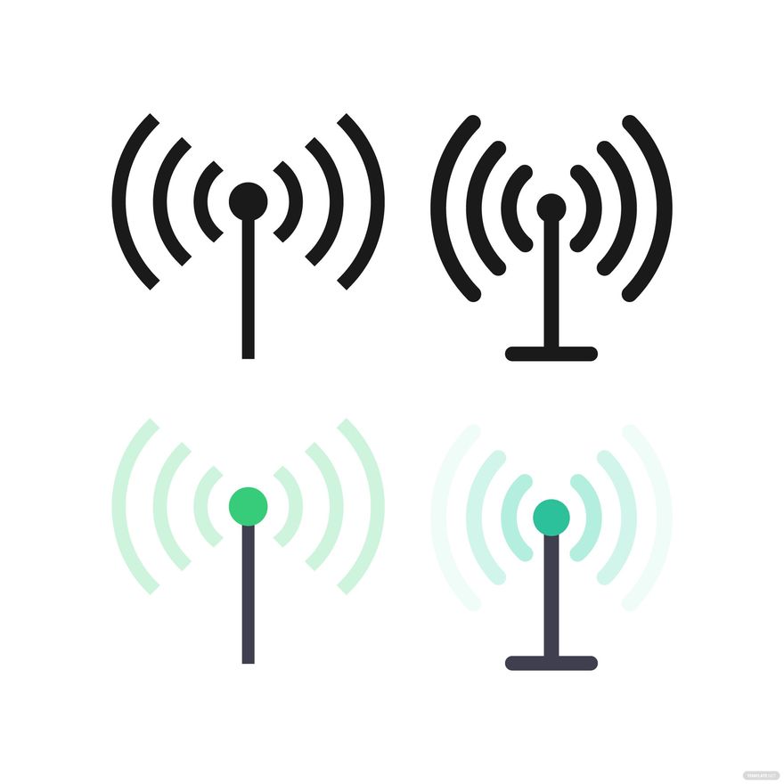 WiFi Antenna Vector in Illustrator, SVG, JPG, EPS, PNG - Download | Template.net