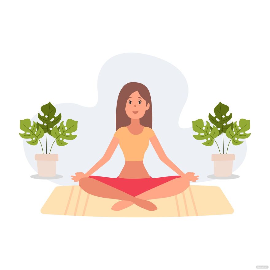 Cartoon Yoga Clipart