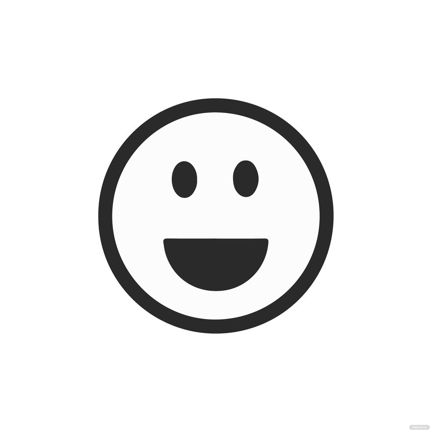 Black And White Smiley Face clipart in Illustrator, JPG, EPS, SVG, PNG - Download | Template.net