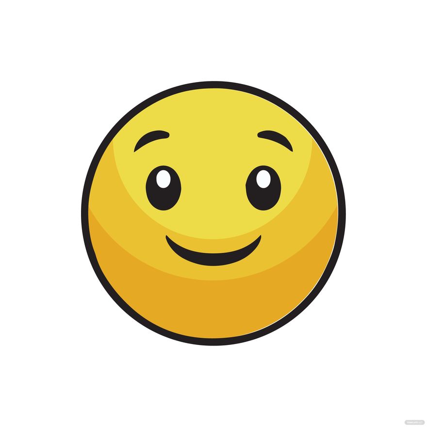 Cartoon Yellow Smiley Clipart in Illustrator, JPG, EPS, SVG, PNG - Download | Template.net