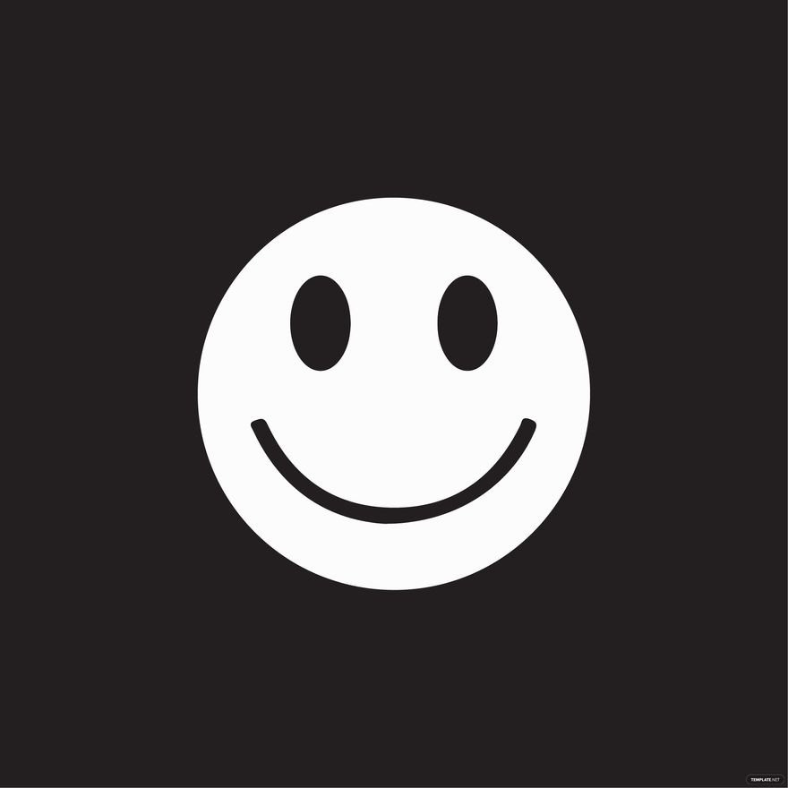 White Smiley Clipart in Illustrator, JPG, EPS, SVG, PNG - Download | Template.net