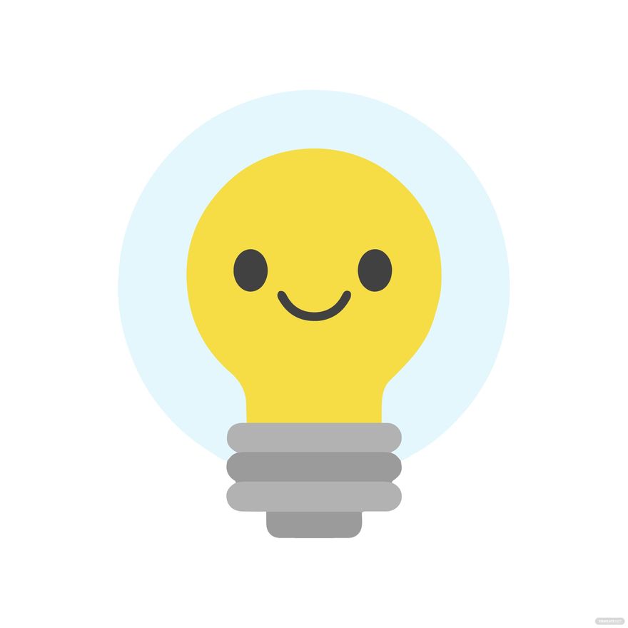 Light Bulb Smiley clipart in Illustrator, JPG, EPS, SVG, PNG - Download | Template.net