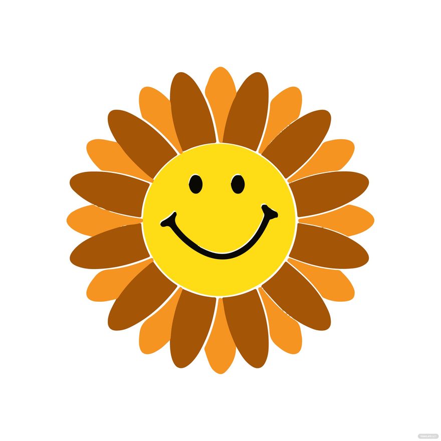 Flower Smiley clipart in Illustrator, JPG, EPS, SVG, PNG - Download | Template.net