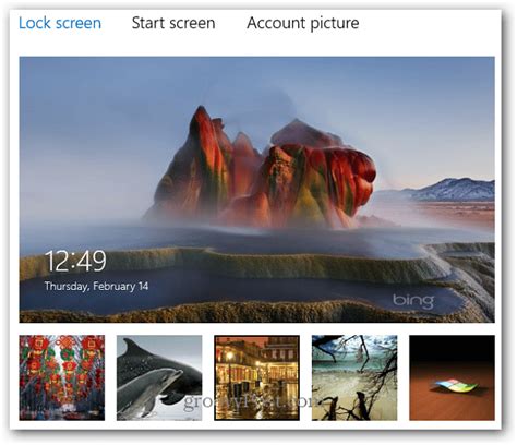 Windows Lock Screen Bing Spotlight