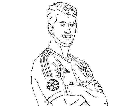 Dibujo De Sergio Ramos Para Colorear