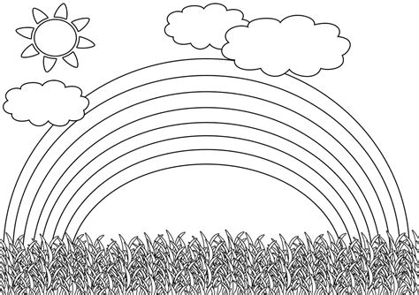 Tęcza Kolorowanka Dla Dzieci Wydrukuj Lub Pobierz Za Darmo