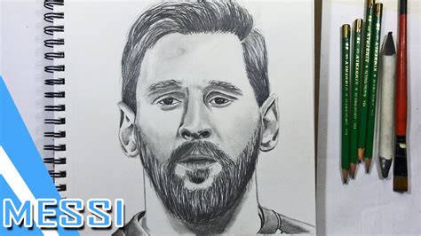 Como Dibujar A Lionel Messi Drawing Lionel Messi Timelapse Youtube