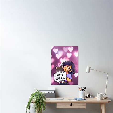 Aphmau Happy Birthday T Poster By Mysteryfactory Redbubble