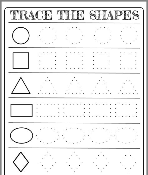 Shapes Sheets Printables