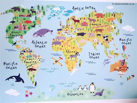 Map Of The World For Kids Map Of The World