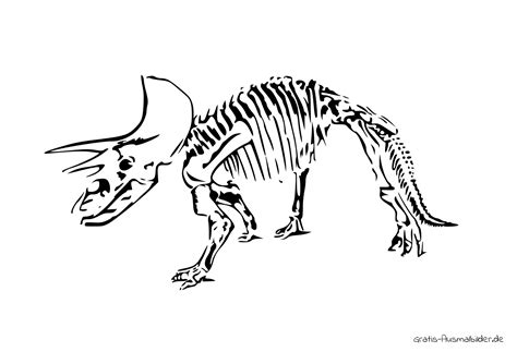 Ausmalbild Dinoskelett Kostenlose Malvorlagen Bei Gratis Ausmalbilderde