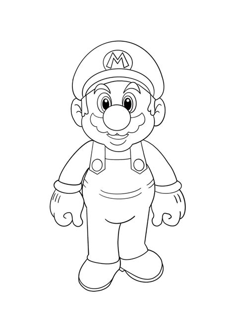 Super Mario Da Colorare Stampa Gratis Portalebambiniit