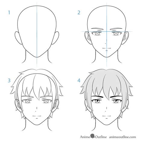 Head Anime Boy Drawing Easy Step By Step Jjwagner