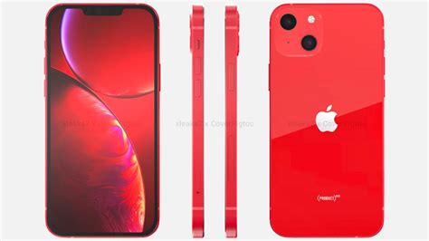 Iphone 13 Product Red Appears In Renders Show Design Changes