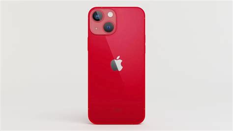 Apple Iphone 13 Red 3d Model Cgtrader