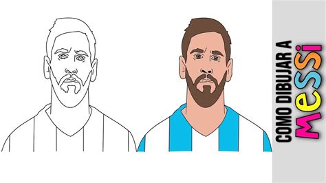 Lionel Messi ⚽️ Como Dibujar A Lionel Messi ⚽️ Dibujos Animados ⚽️