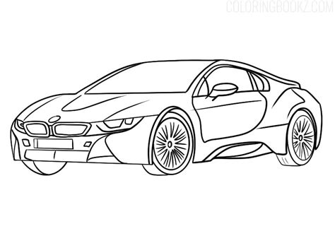 Bmw I8 Coloring Page Coloring Books