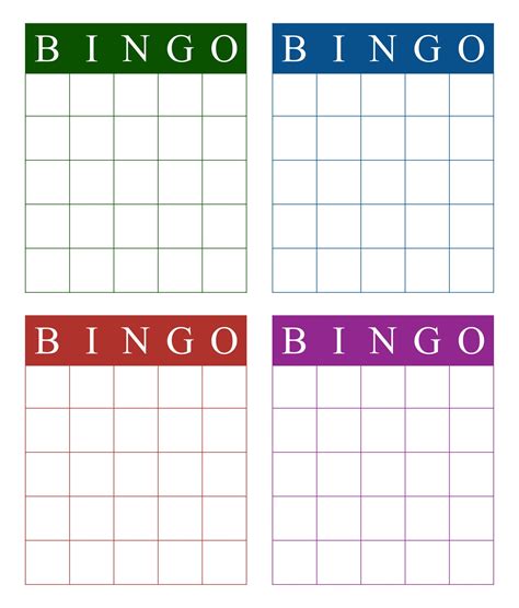 Bingo Template 10 Free Pdf Printables Printablee