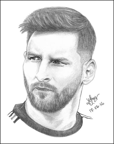 Dibujos A Lápiz De Messi Dibujos A Lápiz