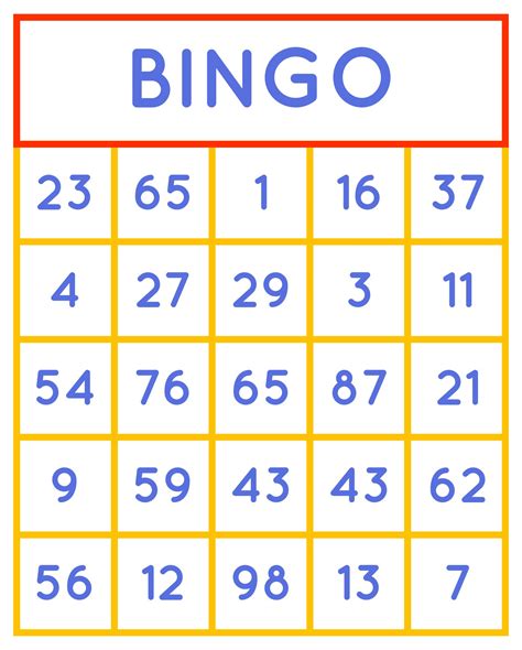 Number Bingo 10 Free Pdf Printables Printablee