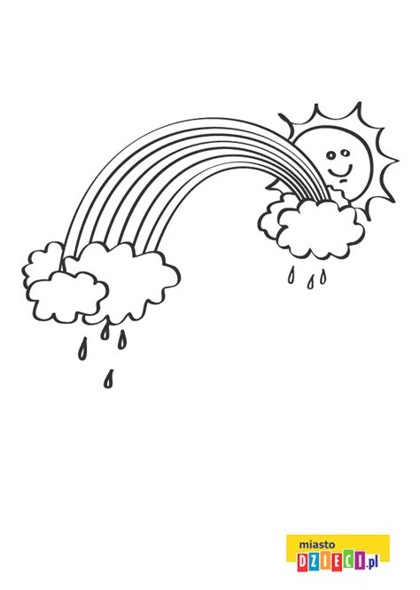 Kolorowanka Tęcza Malowanka Dla Najmłodszych Pokoloruj Z Nami