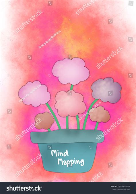 Mind Mapping Flower Flora Map Tree Stock Illustration 1998658673