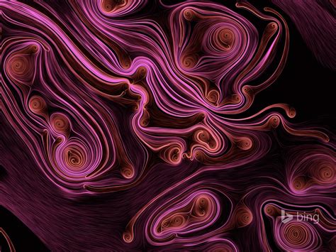 Curved Abstract Art Bing Theme Wallpaper Preview