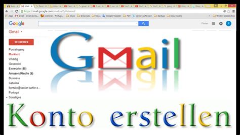 Rufen sie auf dem computer gmail.com auf. Gmail Konto erstellen - Google Mail anlegen und einrichten ...