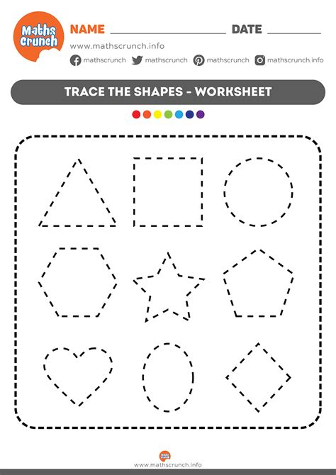 Tracing Shapes Worksheet Shapes Worksheets Shapes Worksheet